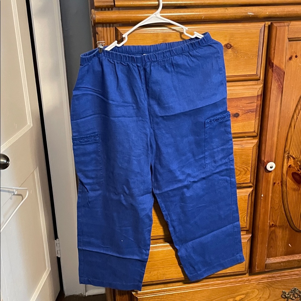 Women's Stylish Blue Cargo Pants
